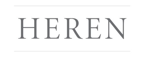 The word 'HEREN' in a stylized font on a white background