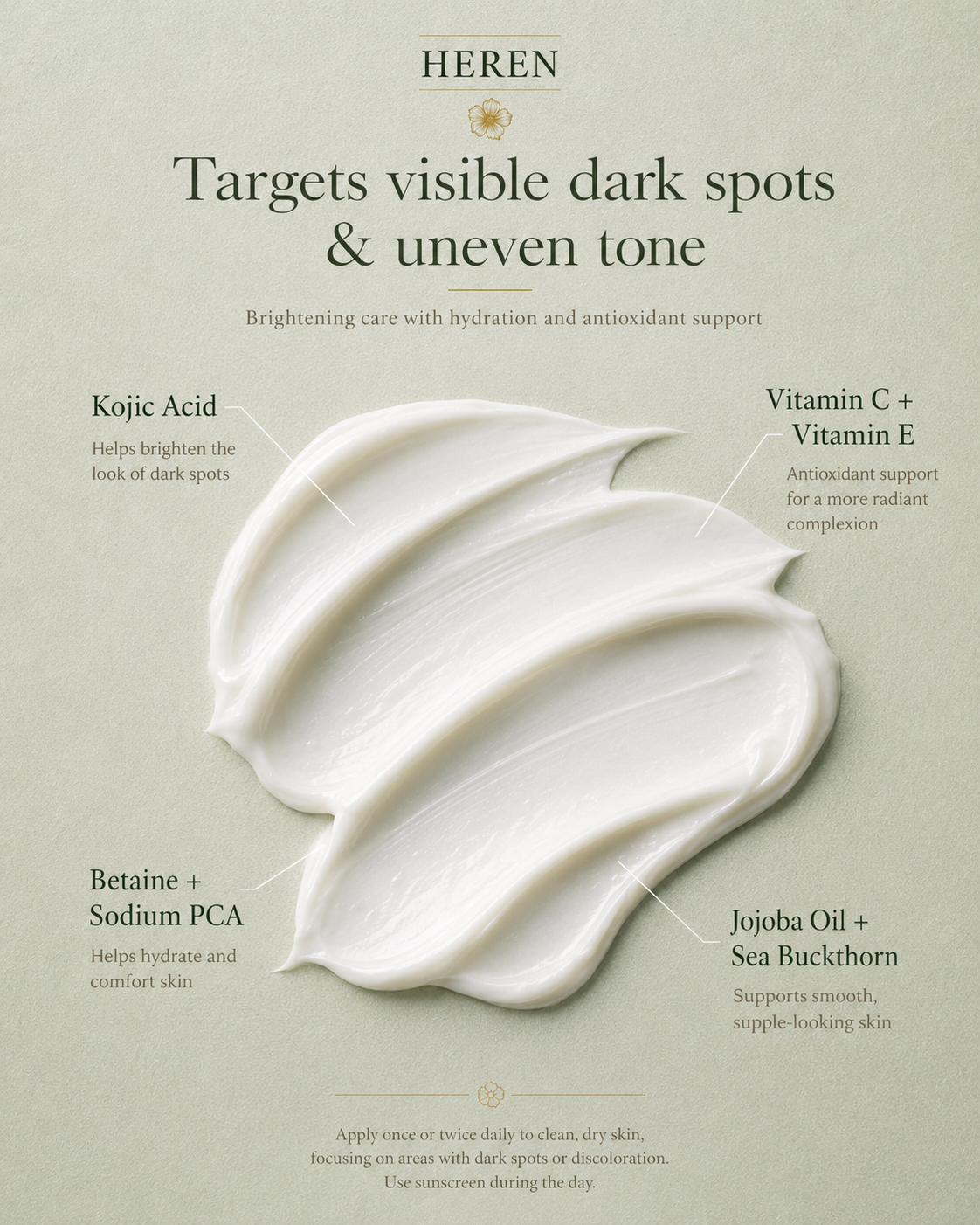 Dark Spot Face Cream with Kojic Acid